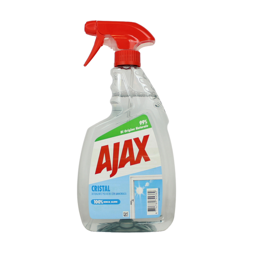 Ajax Detersivo Spray Crystal Vetri 100% Anti-alone 750 Ml