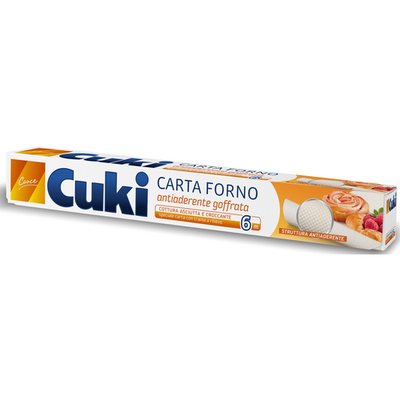 Cuki Carta Forno Antiaderente Goffrata - H 33 Cm - 6 Metri