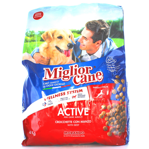 Miglior Cane Active Crocchette Carne Sacco 4 Kg