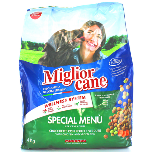 Miglior Cane Special Menu' Crocchette Con Pollo E Verdure Sacco 4 Kg