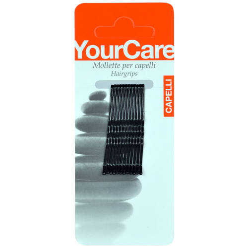 Yourcare 2" Blister 12 Mollette Per Capelli Colore Nero