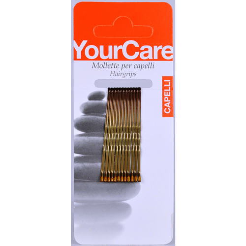 Yourcare 2" Blister 12 Mollette Per Capelli Colore Castano