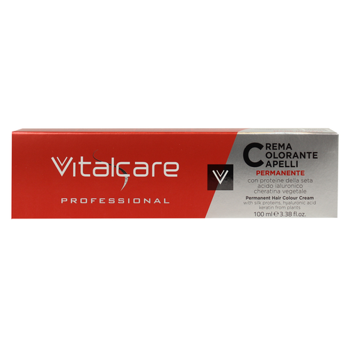 Vitalcare 100 Ml N.4/00 Castano Professional Crema Colorante Capelli Alle Proteine Della Seta