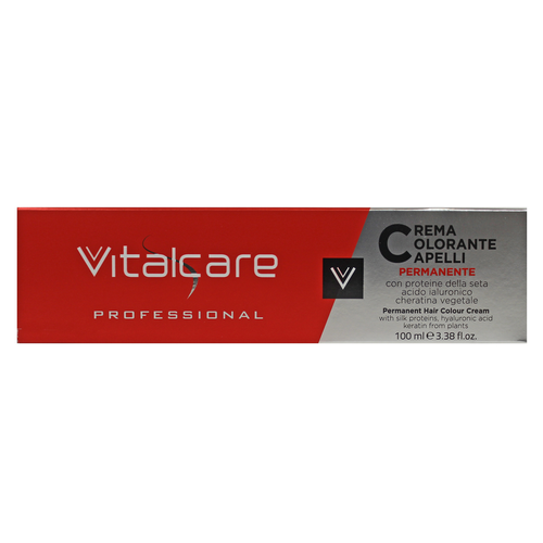 Vitalcare 100 Ml N.5/6 Rosso Fuoco Professional Crema Colorante Capelli Alle Proteine Della Seta