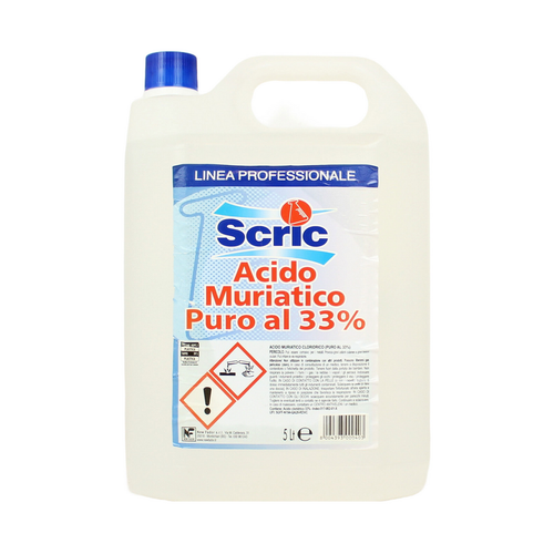Scric Acido Muriatico Puro 5 Litri Tanica Formato Professionale