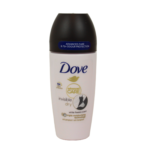 Dove Deodorante Roll On 72h Invisible Dry 50 Ml