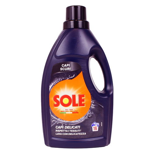 Sole Detersivo Bucato A Mano E Lavatrice Liquido Lana E Capi Delicati Scuri 16 Lavaggi 1 Litro