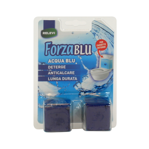 Relevi Forza Blu Acqua Blu Cubo Per Wc Cassetta Esterna Blister 2 Pz  (Relevi)