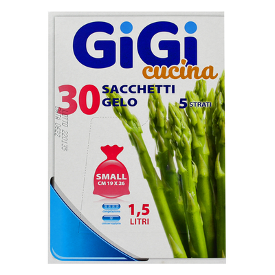 Gigi Cucina Sacchetto Gelo Gelo Piccolo 19x26 30 Pz.