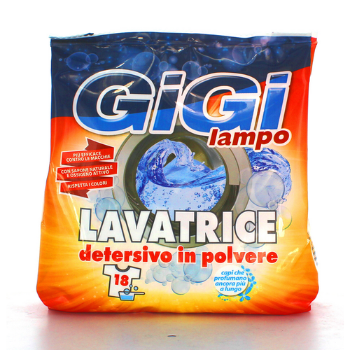 Gigi Lampo Detersivo Bucato Lavatrice In Polvere Ricarica 18 Lavaggi