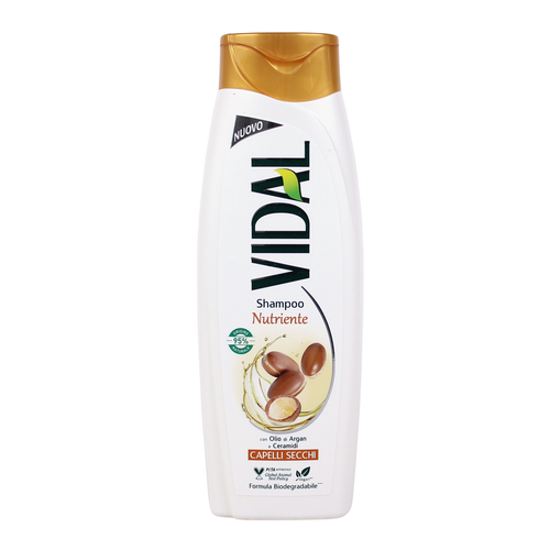 Vidal Shampoo Nutriente Con Olio Di Argan E Ceramidi Per Capelli Secchi 250 Ml