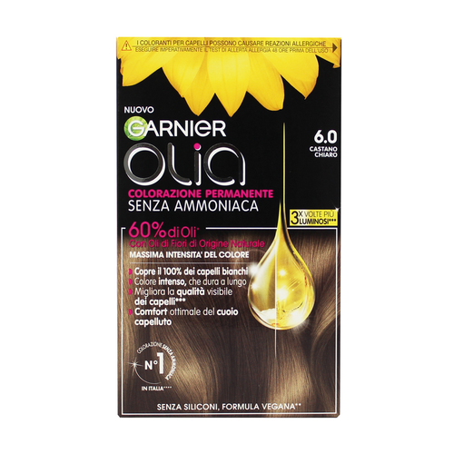 Olia Colorazione Permanente Senza Ammoniaca 6,0 Castano Chiaro