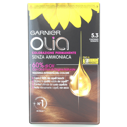 Olia Colorazione Permanente Senza Ammoniaca 5,3 Castano Dorato