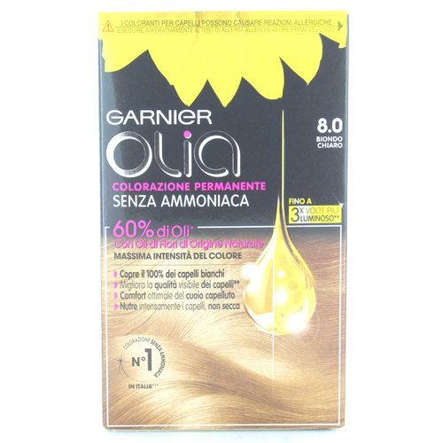 Olia Colorazione Permanente Senza Ammoniaca 8,0 Biondo Chiaro