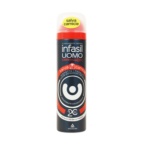 Infasil Uomo Deodorante Spray Derma 48 Ore Salva Camicia 150 Ml