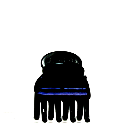 Defile' Accessori Per Capelli Pinza Colore Nero In Plastica 6 Pezzi