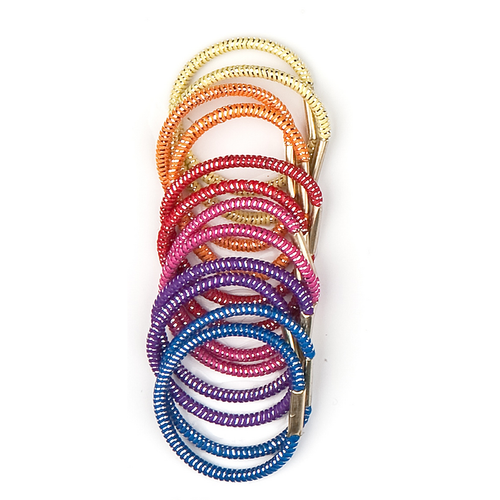 Defile' Accessori Per Capelli Elastico Confezione 12 Pezzi Colori Brillanti
