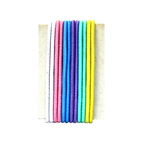 Defile' Accessori Per Capelli Elastico Confezione 12 Pezzi Colori Pastello Ref 12155p
