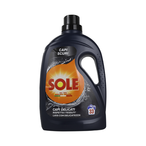 Sole Detersivo Bucato A Mano E Lavatrice Liquido Lana E Capi Delicati Scuri 33 Lavaggi 2 Litri