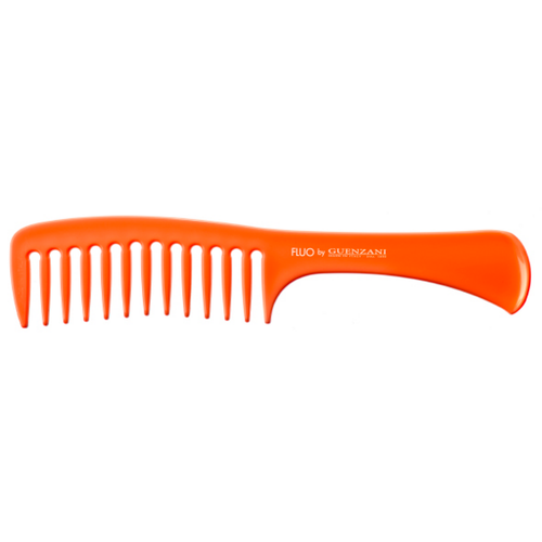 Guenzani Pettine Manico Denti Radi Fluo Colori Assortiti