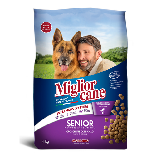 Miglior Cane Senior Crocchette Con Pollo Sacco 4 Kg