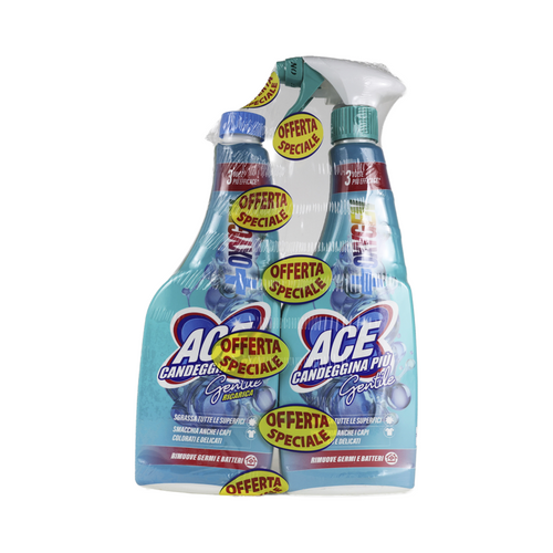 Ace Spray Gentile Candeggina Piu' 650 Ml + Ricarica 650 Ml