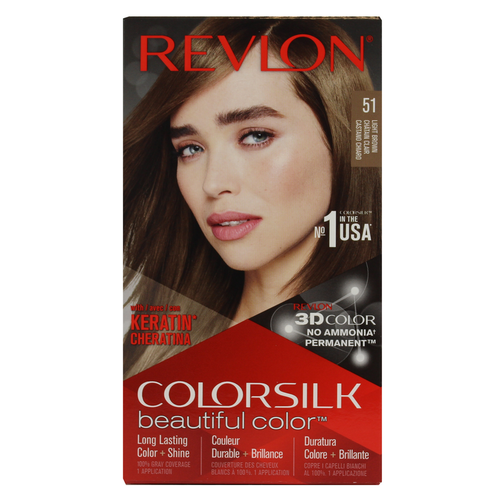 Revlon Color Silk 51 Castano Chiaro Permamente Senza Ammoniaca