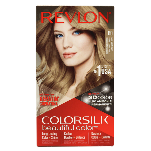 Revlon Color Silk 60 Biondo Cenere Scuro Permamente Senza Ammoniaca