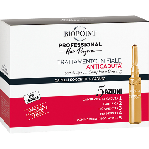Biopoint Professional Personal 10 Fiale Da 7 Ml Trattamento Anticaduta Rinforzante 5 Azioni Capelli …