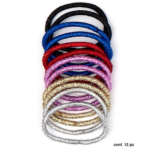 Defile' Accessori Capelli 12 Elastici Colori Assortiti