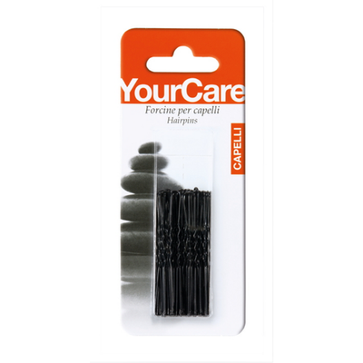 Yourcare 2" Blister 50 Forcine Con Goccia Invisibile Per Capelli Colore Nero