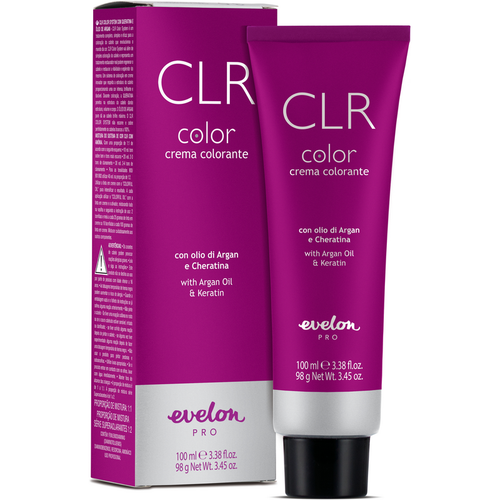 Evelon Pro Clr 5.0 Castano Chiaro Crema Colorante Con Olio Di Argan E Cheratina Tubo 100 Ml