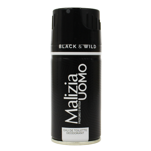 Malizia Uomo Edt Deodorante Black & Wild 150 Ml