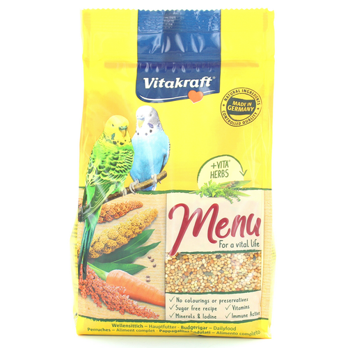 Vitakraft Menu Pappagallini Sacco 500 Grammi