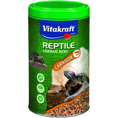 Vitakraft Reptile Menu Gammare Carnivor Per Tartarughe Barattolo 250 Ml