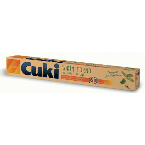 Cuki Carta Forno Naturale 20 Fogli 33x38 Cm