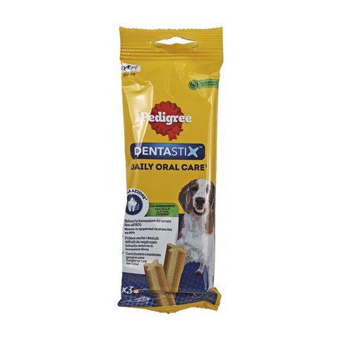 Pedigree Dentastix Dog Medium 10-25 Kg Stick 3 Pezzi