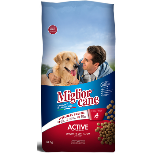 Miglior Cane Active Crocchette Con Manzo Sacco 10 Kg