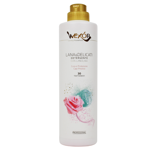 Wexor Lana & Delicati Detergente Con Lanolina Cura E Protezione Capi Preziosi 30 Trattamenti 750 Ml