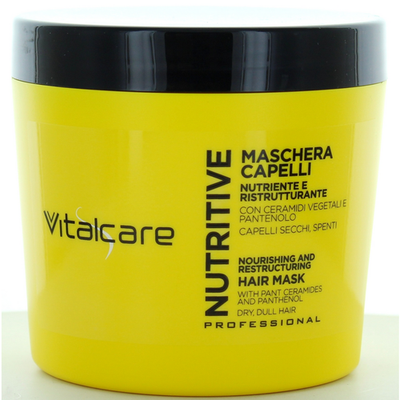 Vitalcare Nutritive Maschera Nutre E Ristruttura Capelli Secchi-spenti 500 Ml