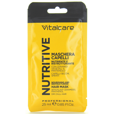 Vitalcare Nutritive Maschera Nutre E Ristruttura Capelli Secchi-spenti Bustina Monodose 25 Ml