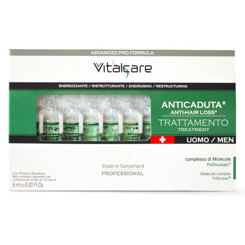 Vitalcare Anticaduta 10 Fiale 6 Ml Trattamento Uomo