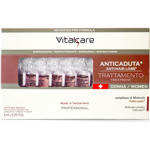 Vitalcare Anticaduta 10 Fiale 6 Ml Trattamento Donna