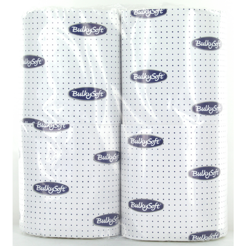Bulkysoft Carta Igienica Fascettata 2 Veli 4 Rotoli 190 Strappi