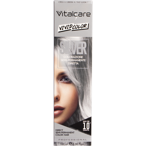 Vitalcare Vivid Color Silver Colorazione Capelli Semi Permanente 100 Ml