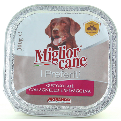 Miglior Cane I Preferiti Pate' Agnello E Selvaggina Vaschetta 300 Grammi
