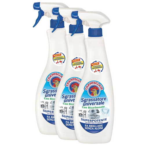 Chanteclair Sgrassatore Con Bicarbonato Trigger 600 Ml X 3 Pz