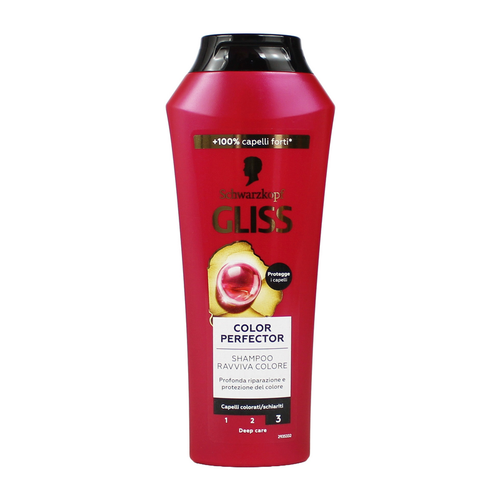 Gliss Shampoo Colour Perfector Protezione Colore Capelli Colorati O Schiariti 250 Ml