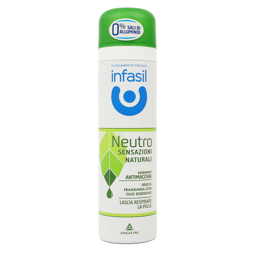 Infasil Deodorante Spray Neutro Sensazioni Naturali Antimacchia Fresca Fragranza Con Olio Essenziale…