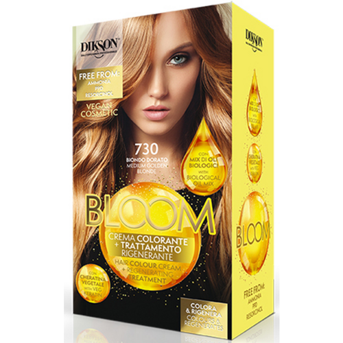 Dikson Bloom 730 Biondo Dorato Crema Colorante E Trattamento Rigenerante